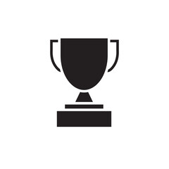 trophy design template icon vector illustration