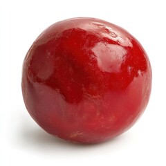 Fototapeta premium Sweet jujube with a smooth, red surface isolated on white background