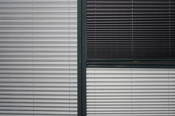 Fototapeta premium Blinds of different textures. Home Textile Fair.