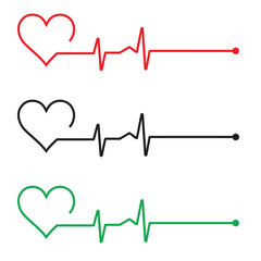 Line rate heartbeat. Medical monitor heart beat and fhyrhm. Electrocardiogram heart and pulse for monitor health