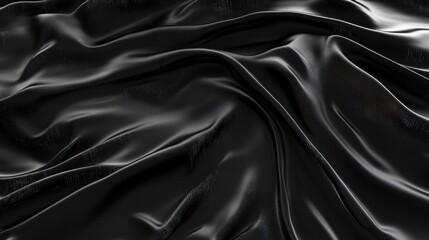 Obraz premium A black fabric with a shiny texture