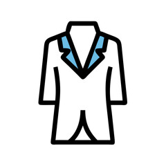 Obraz premium Stylish blue blazer on a white background