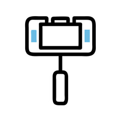 Selfie stick with smartphone