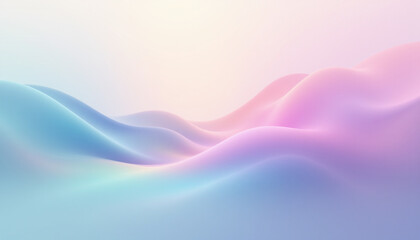 Gentle waves in soft pastel colors create serene abstract background