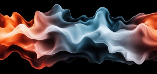 Surreal void filled with dark mist and shifting abstract forms, pulsating with ominous energy and unknown cosmic forces