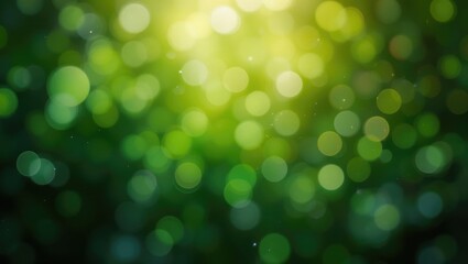 Obraz premium Soft Green Bokeh Background with Gentle Light and Dreamy Atmosphere in Natural Setting