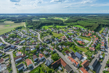 Frühling im schwäbischen Holzwinkel rund um die Gemeinde Lützelburg bei Augsburg