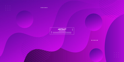 Obraz premium Purple abstract background with wavy pattern liquid style fresh and creative colorful purple background. Vector Eps10
