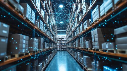 An automated system for tracking warehouse inventory levels