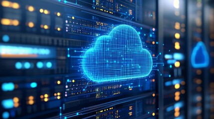 Visual representation of an economical cloud computing solution, highlighting a usage-based pricing model and effective resource management strategies