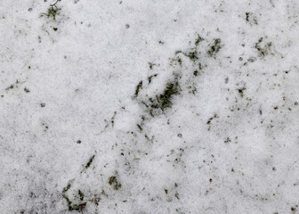 Top view, snow texture. Background, winter period