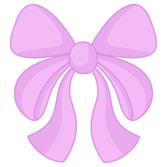 Pink Ribbon Cute Illustration Set 