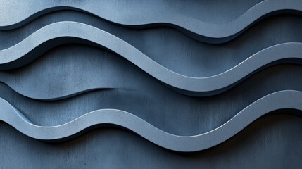 A striking cold blue abstract background featuring flowing motion blur and dynamic shades suggests a feeling of technological progress and modern innovation