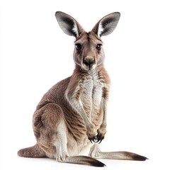 Fototapeta premium Kangaroo isolated on white background.