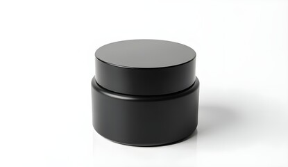 Sophisticated Cosmetic Jar with Modern Aesthetic and Clean Design
