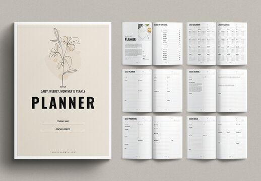 Planner Layout Design Template