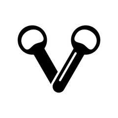 Bottle opener icon design template SVG