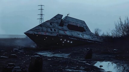 荒廃的なSF風の画像 190 Generative AI