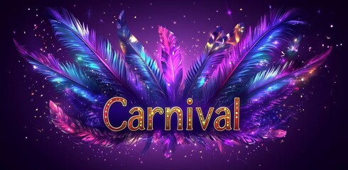 A customizable three-dimensional text effect designed with a carnival theme