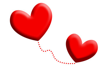 Heart, love, romance or Valentine's Day Heart isolated on white background. Love icon. Valentine's Day sign or symbol. Vector illustration red heart love symbol