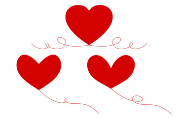 Heart, love, romance or Valentine's Day Heart isolated on white background. Love icon. Valentine's Day sign or symbol. Vector illustration red heart love symbol