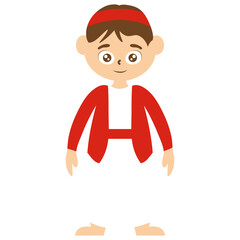 Traditional Indonesian Costume Illustration Set