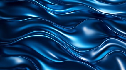 Obraz premium Featuring vibrant colors, undulating motions, and iridescent textures, the captivating abstract fluid wave dynamics form a visually striking and hypnotic digital art composition