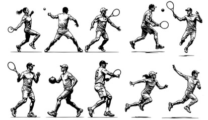 Set of Sport Players