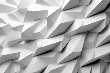 Obraz premium Abstract White 3D Geometric Pattern Background