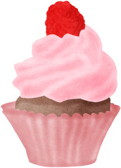 Pink cupcake 