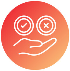 Vector Design Choice Icon Style