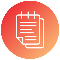 Fototapeta premium Vector Design Sticky Note Icon Style