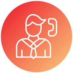 Fototapeta premium Vector Design Agent Icon Style