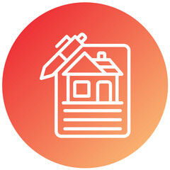Vector Design House Documents Icon Style