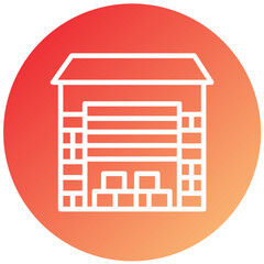 Vector Design Warehouse Icon Style