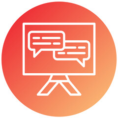 Vector Design Ecommerce Chat Icon Style