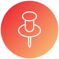 Vector Design Push Pin Icon Style