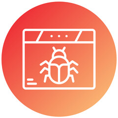 Vector Design Bug Icon Style