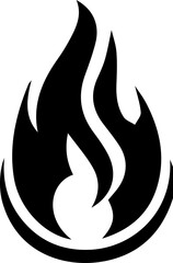 Flame Icons – Fire Symbol Silhouettes for Design and Branding