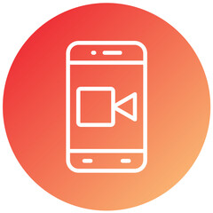 Vector Design Video Call Icon Style