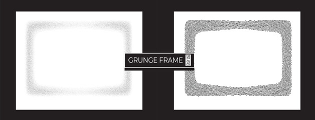 Obraz premium Artistic Grunge Frame, Textured, Weathered, and Rough Edge Design