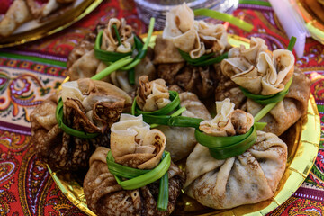 Traditional pancakes. Carnival week. Maslenitsa is a traditional East Slavic holiday