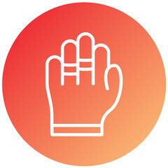 Vector Design Ring in Hand Icon Style