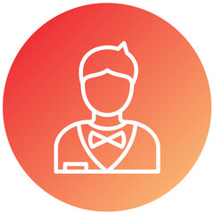 Vector Design Groom Icon Style