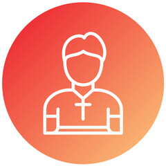 Vector Design Pastor Icon Style