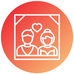 Vector Design Wedding Photos Icon Style