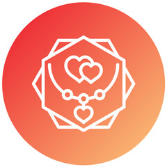 Vector Design Necklace Icon Style
