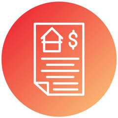 Vector Design Mortgage Loan Icon Style