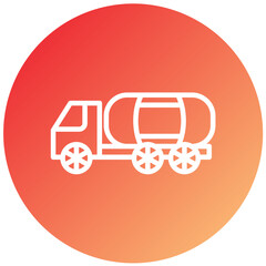 Vector Design Oil Truck Icon Style