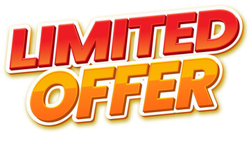Limited Offer Graphic Text Design 